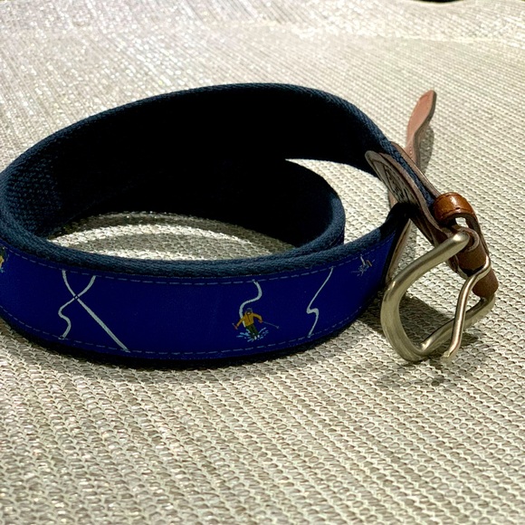 Canvas Belt with Skiers - Belted Cow Brand - Picture 1 of 3